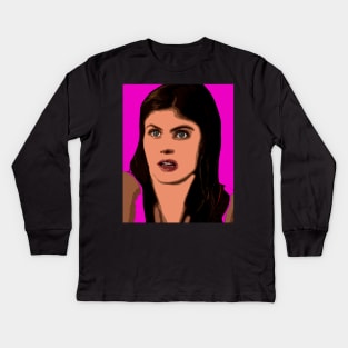 alexandra daddario Kids Long Sleeve T-Shirt